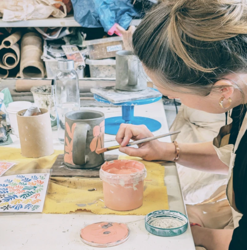 A pottery painting class in Manchester